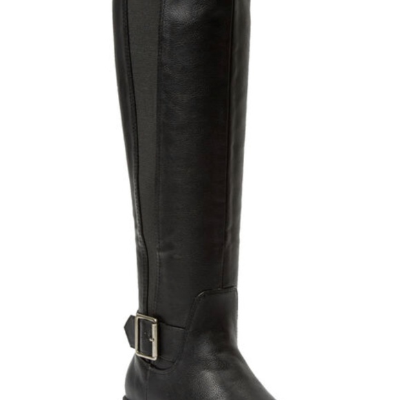 COMFORTVIEW The Milan Tall WIDE-CALF Faux Leather Boot Sz 8 1/2 Wide Black - Picture 5 of 13